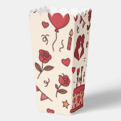 Romantic Celebration Doodle Pattern フェイバーボックス (裏面)