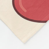 Romantic Celebration Doodle Pattern フリースブランケット (角)