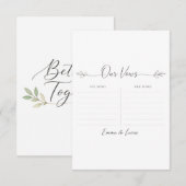 Romantic Ceremony Quote Template エンクロージャーカード (正面/裏面)