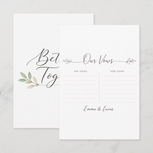 Romantic Ceremony Quote Template エンクロージャーカード (正面/裏面)