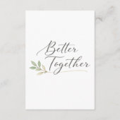 Romantic Ceremony Quote Template エンクロージャーカード (裏面)