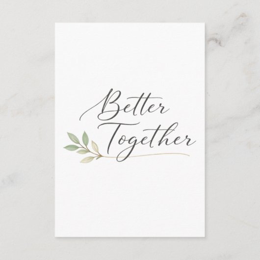 Romantic Ceremony Quote Template エンクロージャーカード (裏面)