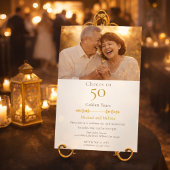 Romantic Cheers to 50 Years Gold 招待状
