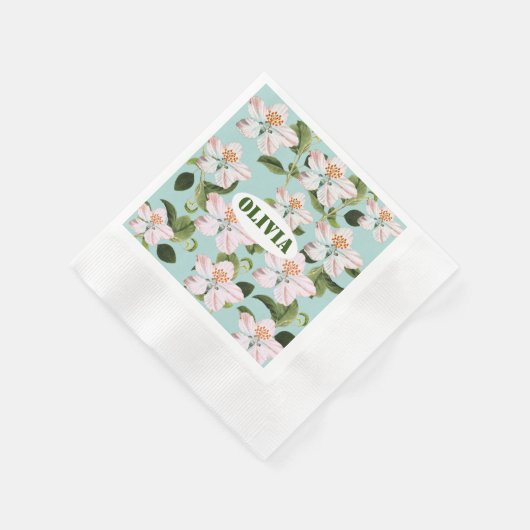 Romantic cherry blossom  縁ありカクテルナプキン (角)