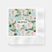 Romantic cherry blossom  縁ありカクテルナプキン (正面)