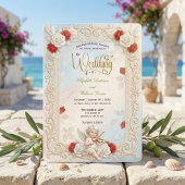 Romantic Cherub Violin & Doves Fairytale Wedding   招待状