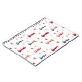 Romantic Chess Hearts Valentine's Day ノートブック (左側)