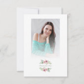 Romantic Chic Floral Garland Photo Bridal Shower (裏面)