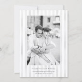 Romantic Chic French Rose Botanical Wedding セーブザデート (裏面)