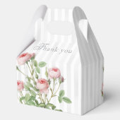 Romantic Chic French Rose Botanical Wedding フェイバーボックス (裏面)