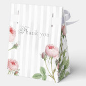 Romantic Chic French Rose Botanical Wedding フェイバーボックス (裏面)