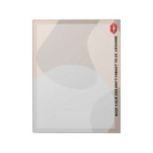 Romantic chic luxe red lips ノートパッド (回転)