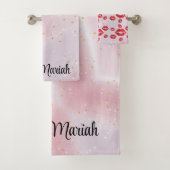 Romantic chic luxe red lips バスタオルセット (インサイチュ)