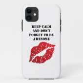 Romantic chic luxe red lips Case-Mate iPhoneケース (裏面)