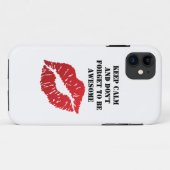 Romantic chic luxe red lips Case-Mate iPhoneケース (裏面(横))