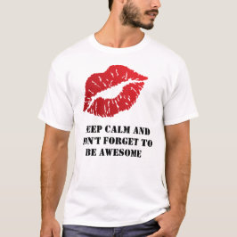 Romantic chic luxe red lips tシャツ