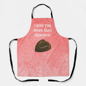 Romantic Chocolate Heart エプロン (正面)