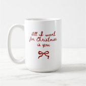 Romantic Christmas Mug Gift for Her or Girlfriend コーヒーマグカップ (左)