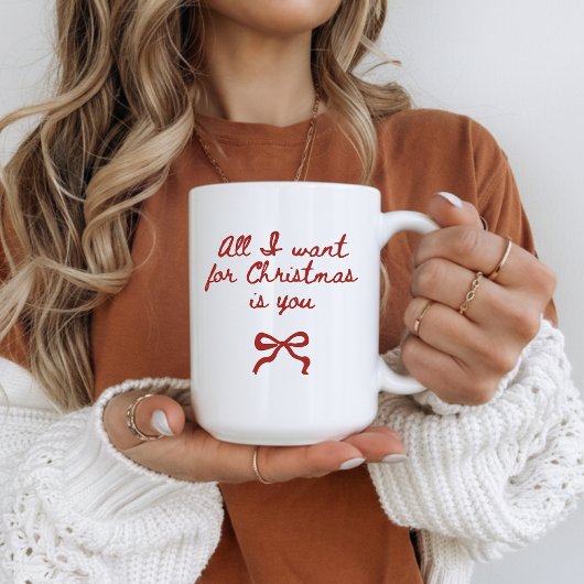 Romantic Christmas Mug Gift for Her or Girlfriend コーヒーマグカップ