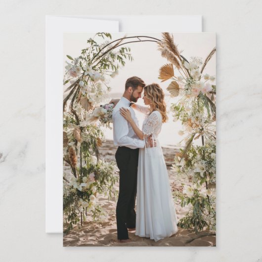 Romantic Classic Sage Green Landscape Toile サンキューカード (裏面)