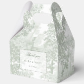 Romantic Classic Sage Green Landscape Toile フェイバーボックス (正面)
