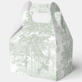 Romantic Classic Sage Green Landscape Toile フェイバーボックス (裏面)