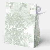 Romantic Classic Sage Green Landscape Toile フェイバーボックス (裏面)