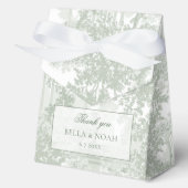 Romantic Classic Sage Green Landscape Toile フェイバーボックス (正面)