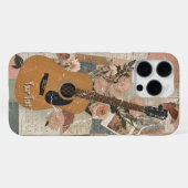 Romantic Classical Guitar Player Gift iPhoneケース (裏面横)