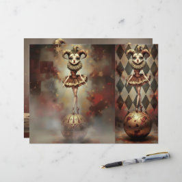 Romantic Clown Scrapbooking Sheet レターヘッド