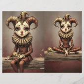  Romantic Clown Scrapbooking Sheet レターヘッド (裏面)