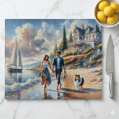 Romantic Coastal Cottage Sunset Stroll カッティングボード