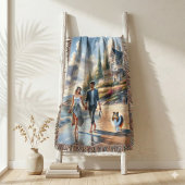 Romantic Coastal Cottage Sunset Stroll スローブランケット