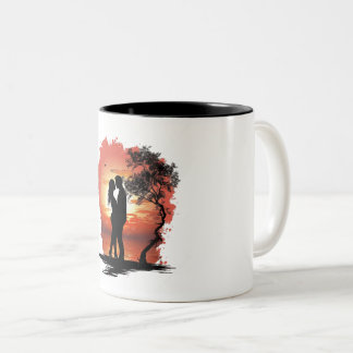 Romantic Coffee Mug for Couples ツートーンマグカップ
