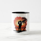 Romantic Coffee Mug for Couples ツートーンマグカップ (中央)