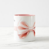 Romantic Coquette Cherub Valentine's Day ツートーンマグカップ (中央)