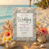 Romantic Coquette Fairytale Baroque Love Birds 招待状