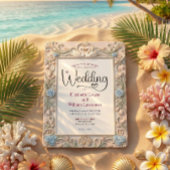 Romantic Coquette Fairytale Baroque Love Birds 招待状