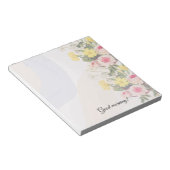 Romantic cottage flowers wallpaper ノートパッド (アングル)