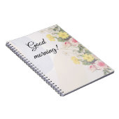 Romantic cottage flowers wallpaper ノートブック (右側)