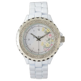 Romantic cottage flowers wallpaper 腕時計