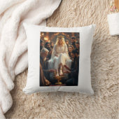 Romantic Couple Artwork Pillow – Hero Cherishing  クッション (ブランケット)