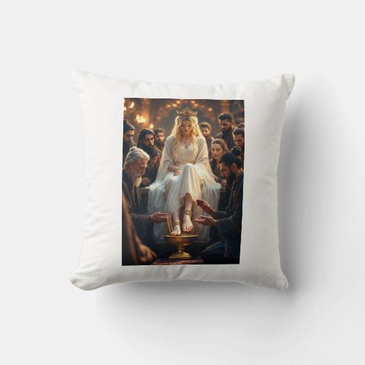 Romantic Couple Artwork Pillow – Hero Cherishing  クッション (正面)
