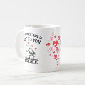 Romantic Couple Coffee Mug – Lovers コーヒーマグカップ (正面左)