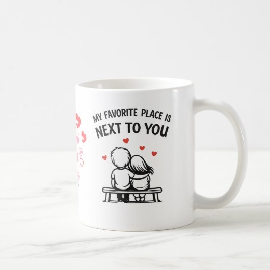 Romantic Couple Coffee Mug – Lovers コーヒーマグカップ (右)