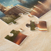 Romantic Couple Dancing Under Stars Wedding Gift ジグソーパズル (側面)