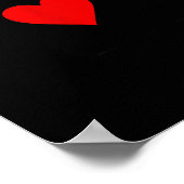 Romantic Couple Kiss Queen Of Hearts Ker Playing C ポスター (角)