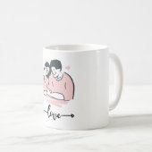 Romantic Couple Mug | Love Coffee Cup for Couples コーヒーマグカップ (正面右)