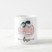 Romantic Couple Mug | Love Coffee Cup for Couples コーヒーマグカップ (中央)