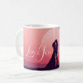 Romantic Couple Mug | “Love You Forever” コーヒーマグカップ (正面左)
